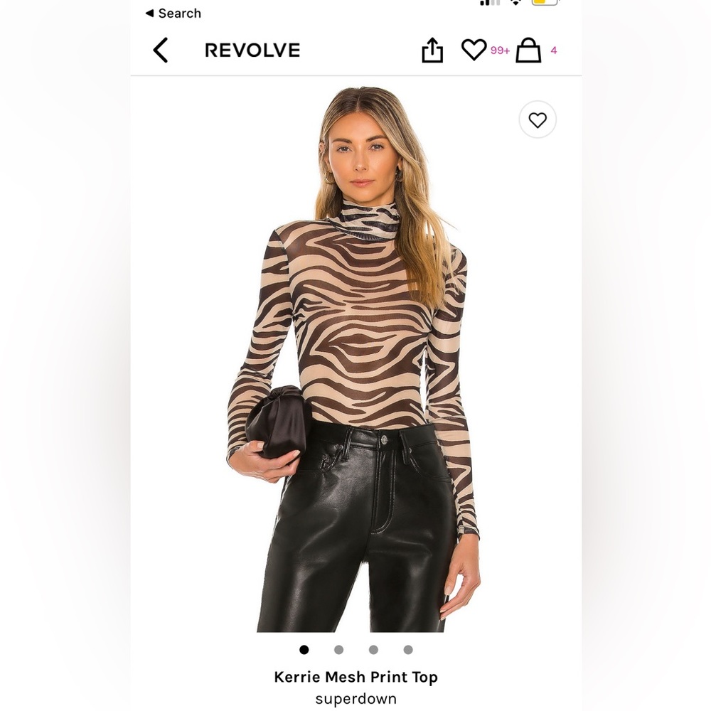 Revolve - Superdown XXS long sleeve sheer top
